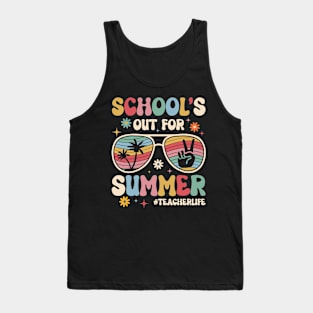 Schools Out For Summer Happy Last Day Of School gift for Boys girls kids Tank Top